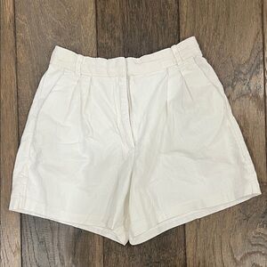 Abercrombie and Fitch high-rise linen shorts